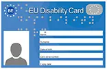 Voorbeeld European Disability Card - Bild vergrößern