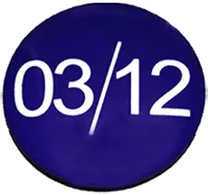 Blauwe knop 3 december