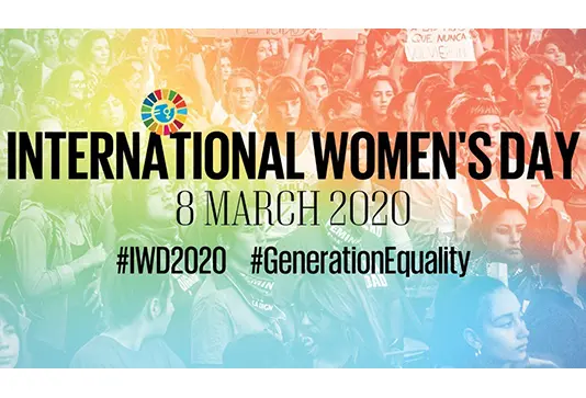 Banner International Women's Day 8 March 2020