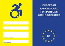 Europese parkeerkaart voor personen met een handicap
