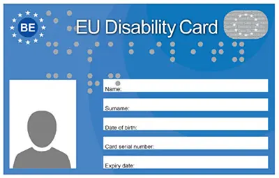 Website van de European Disability Card